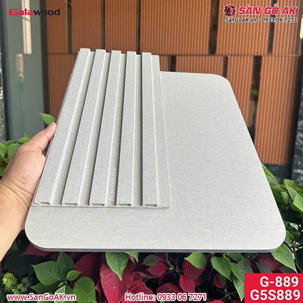 Tấm ốp than tre vân vải xám Galawood G-889