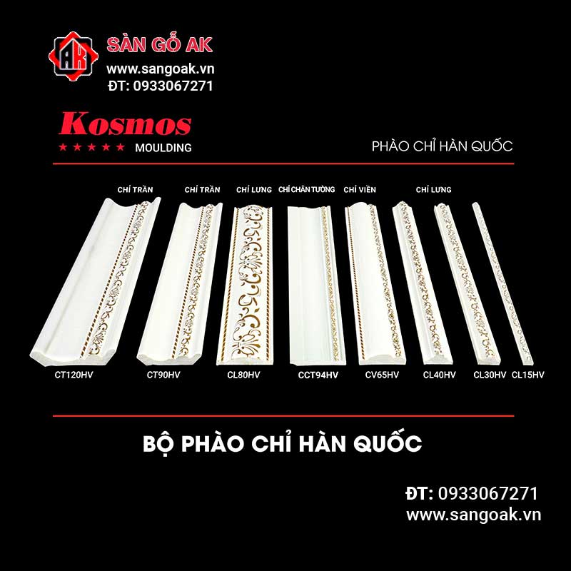Phào chỉ chân tường Kosmos CCT94HV