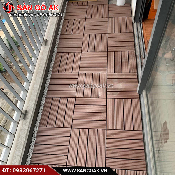 Vỉ gỗ nhựa ngoài trời Kosmos - Vân sọc VSVI300 Copper Brown