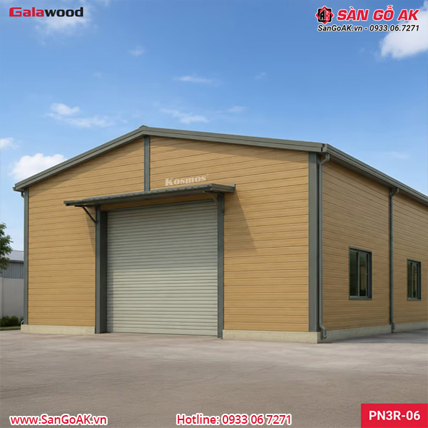 Tấm Panel Cách Nhiệt 3 Rãnh PN3R-06 Nâu Vàng Vân Gỗ