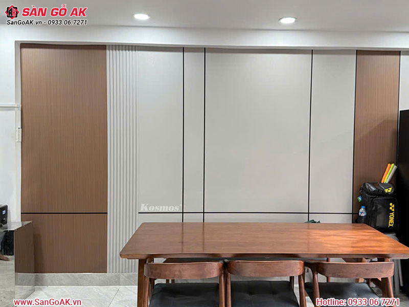 Tấm ốp than tre vân vải xám Galawood G-889