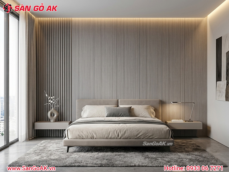 Tấm ốp Nano giá rẻ X-22 gỗ xám sọc