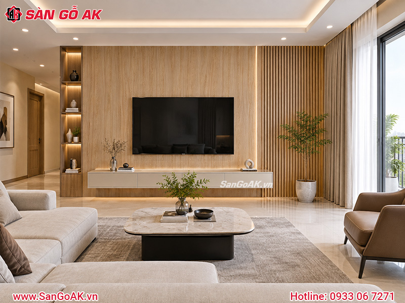 Tấm ốp Nano giá rẻ X-24 gỗ sồi Sonoma