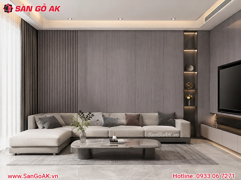 Tấm ốp Nano giá rẻ X-22 gỗ xám sọc