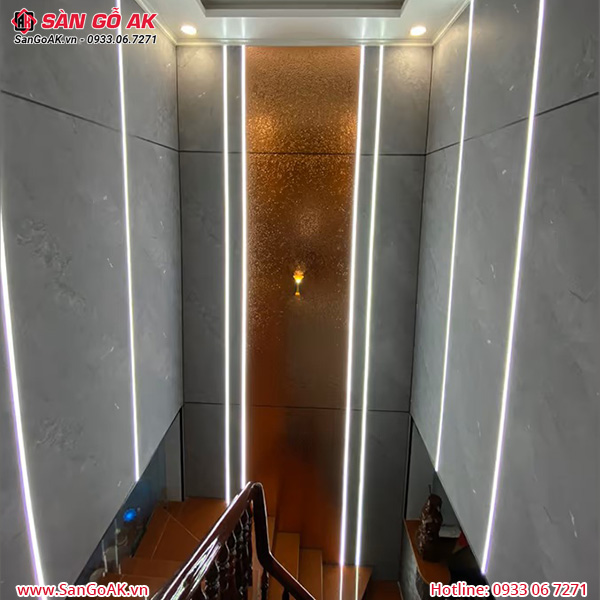Tấm ốp than tre Kosmos vân bê tông xi măng xám TT-834