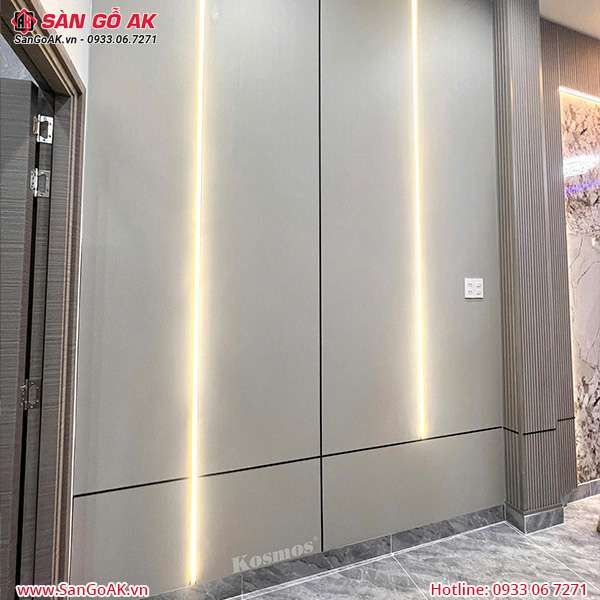 Tấm ốp than tre vân vải xám Galawood G-889