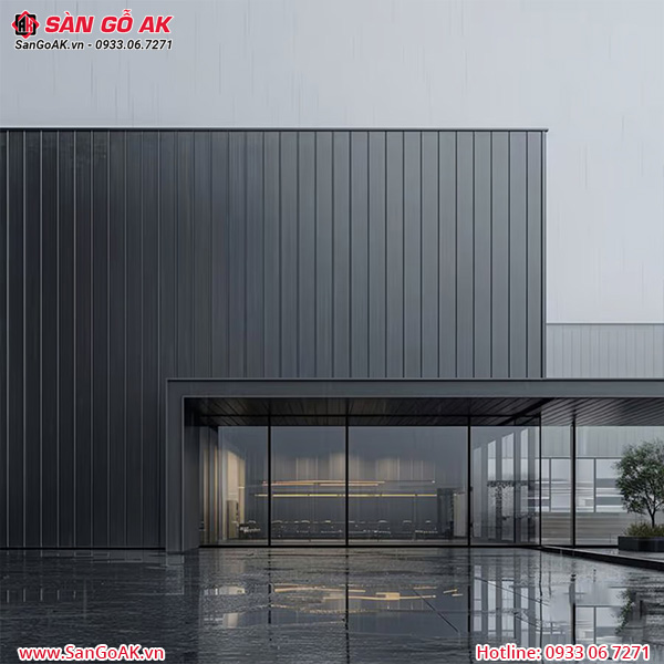 Tấm Panel Cách Nhiệt 4 Rãnh PN4R-02 Màu Xám Mờ