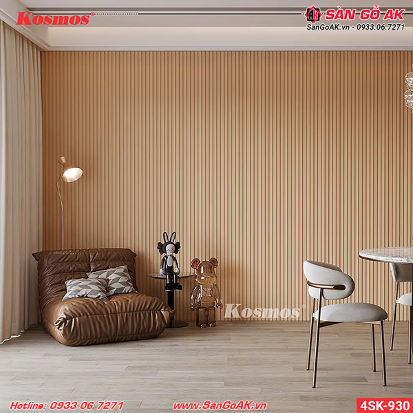 Tấm ốp lam 4 sóng thấp Kosmos 4SK-930 vân vải vàng nhạt