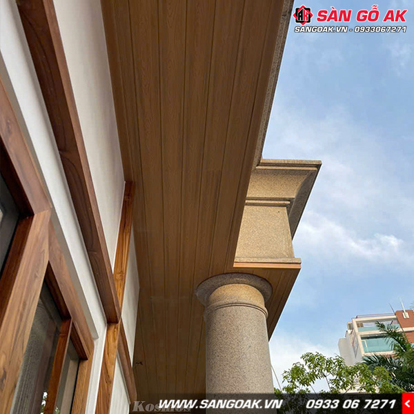 Tấm ốp gỗ nhựa ngoài trời ASA Kosmos OP113X16 Cherry Wood