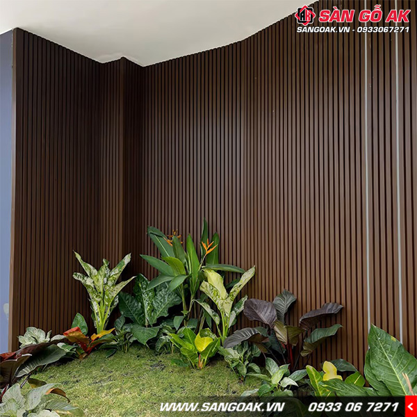 Lam 4 sóng gỗ nhựa ngoài trời ASA Kosmos 4S184X28 Walnut