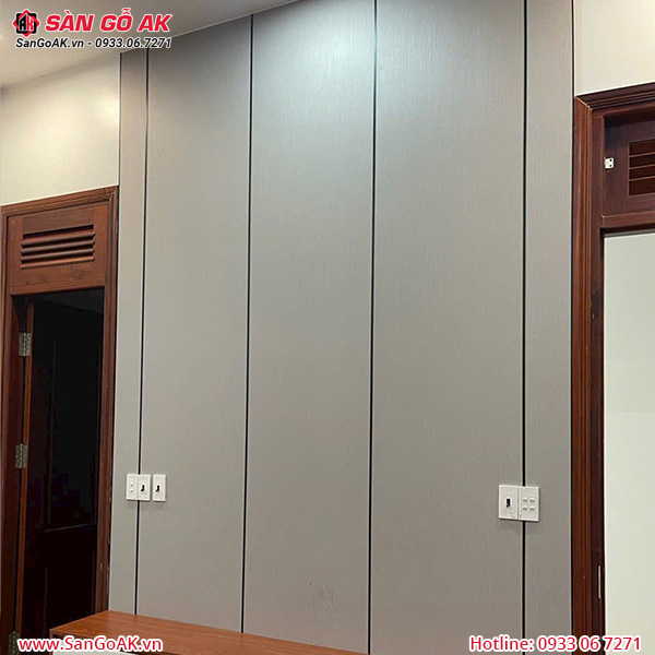 Tấm ốp than tre Kosmos vân vải xám TT-820