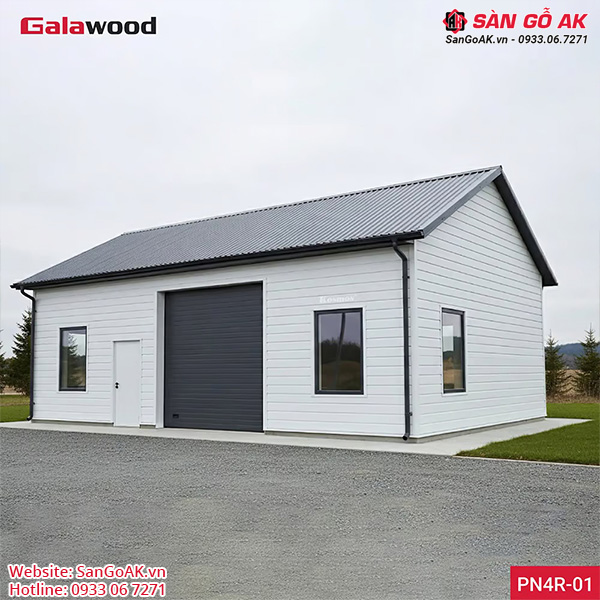 Tấm Panel Cách Nhiệt 4 Rãnh PN4R-01 Màu Trắng Mờ