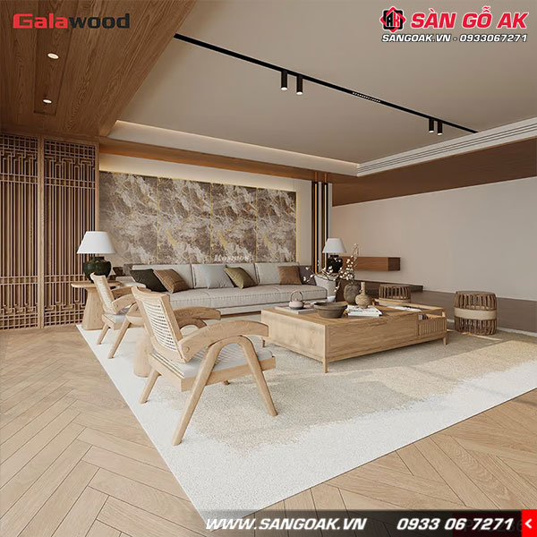 Tấm PVC vân đá Galawood 2.6mm PVC236 dát vàng