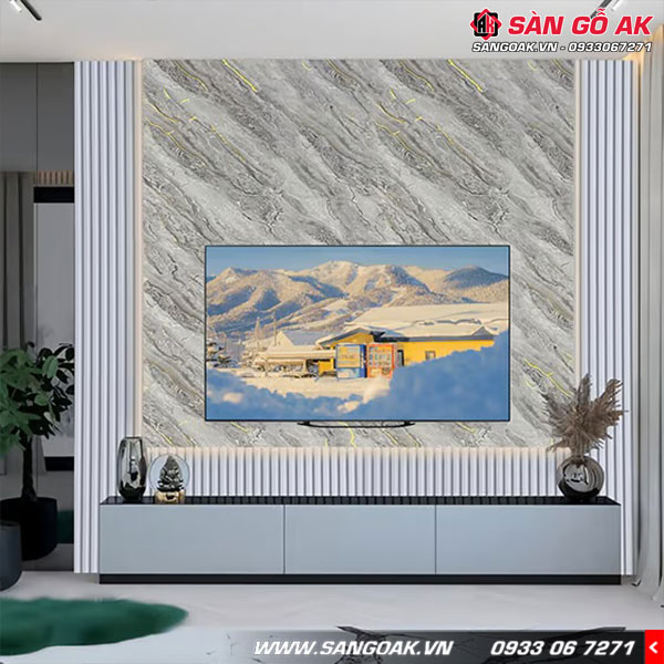 Tấm PVC vân đá Galawood 2.6mm PVC235 dát vàng