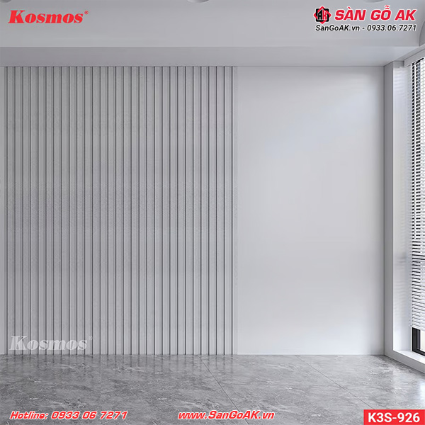 Lam 3 sóng thấp Kosmos 3SK-926 kim loại xám xước bạc