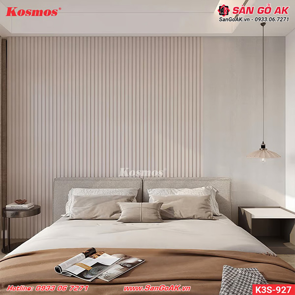 Lam 3 sóng thấp Kosmos 3SK-927 vân vải kem