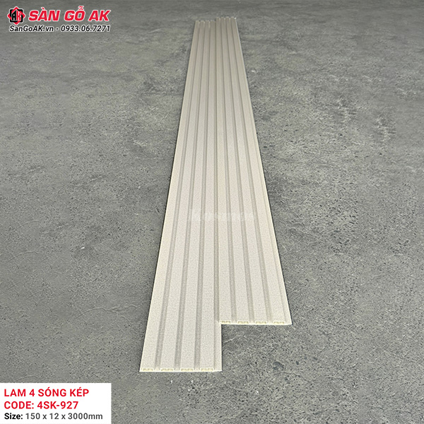 Tấm ốp lam 4 sóng thấp Kosmos 4SK-927 vân vải kem