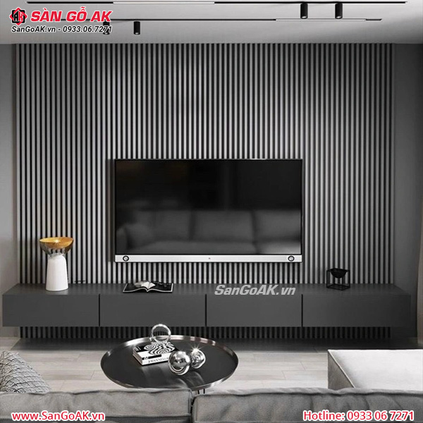 Tấm ốp lam 4 sóng cao giá rẻ KM vân gỗ xước xám ghi