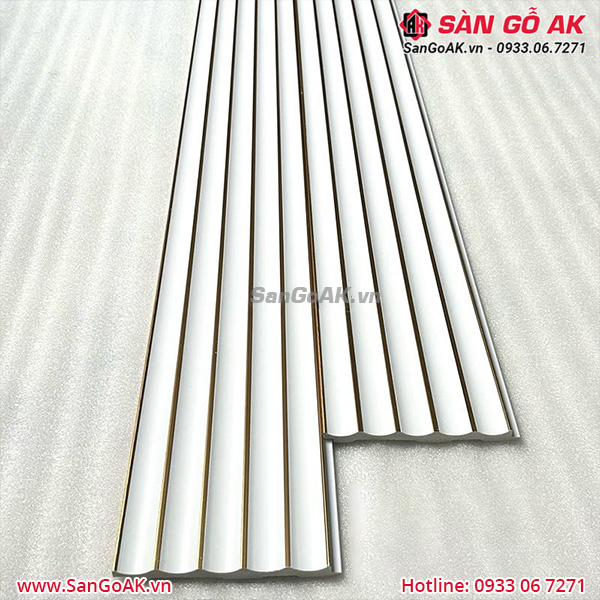 Tấm ốp lam sóng PS bán nguyệt R770-39 màu trắng trơn
