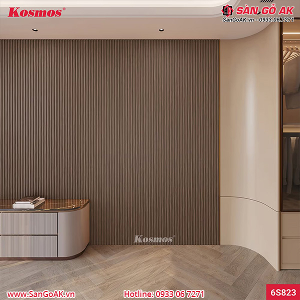 Lam sóng than tre Kosmos 6S823 vân gỗ nâu
