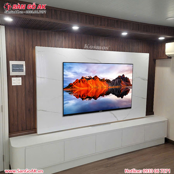Lam sóng than tre Kosmos 6S-825 vân gỗ nâu walnut