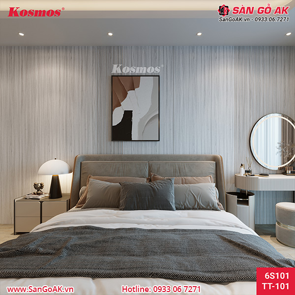 Lam sóng than tre Kosmos 6S101 vân gỗ xám nâu