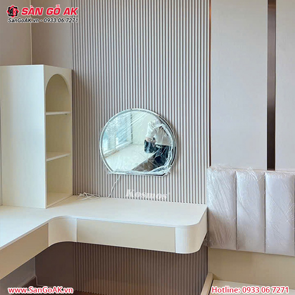 Lam sóng than tre Kosmos 6S-819 vân vải vàng kem ánh kim