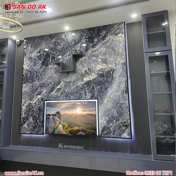 Lam sóng than tre Kosmos 6S-818 vân đơn sắc xám chì