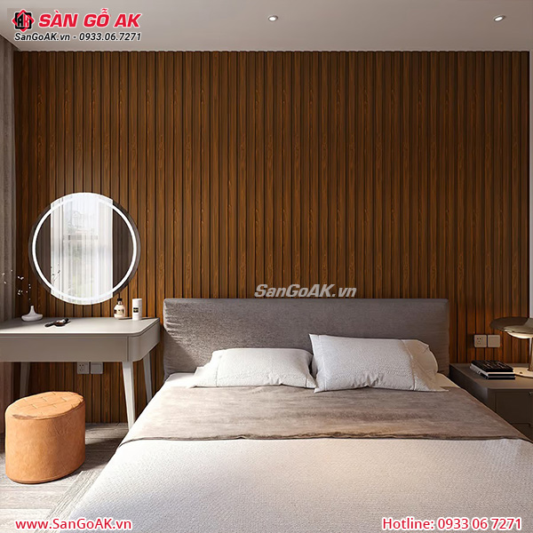 Tấm ốp lam 3 sóng giá rẻ 330 vân gỗ nâu vàng