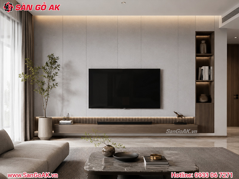 Tấm ốp Nano tổ ong KW-30 vân vải xám