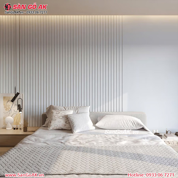 Tấm ốp nhựa lam 5 sóng thấp PM003 màu trắng