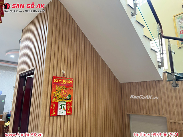 Tấm ốp lam 3 sóng giá rẻ C2004 vân gỗ vàng nhạt