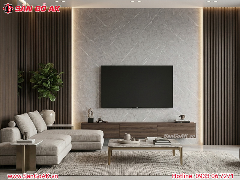 Tấm ốp Nano giá rẻ X-27 đá xám Marble