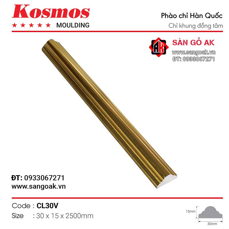 Phào chỉ khung đồng tâm Kosmos CL30V