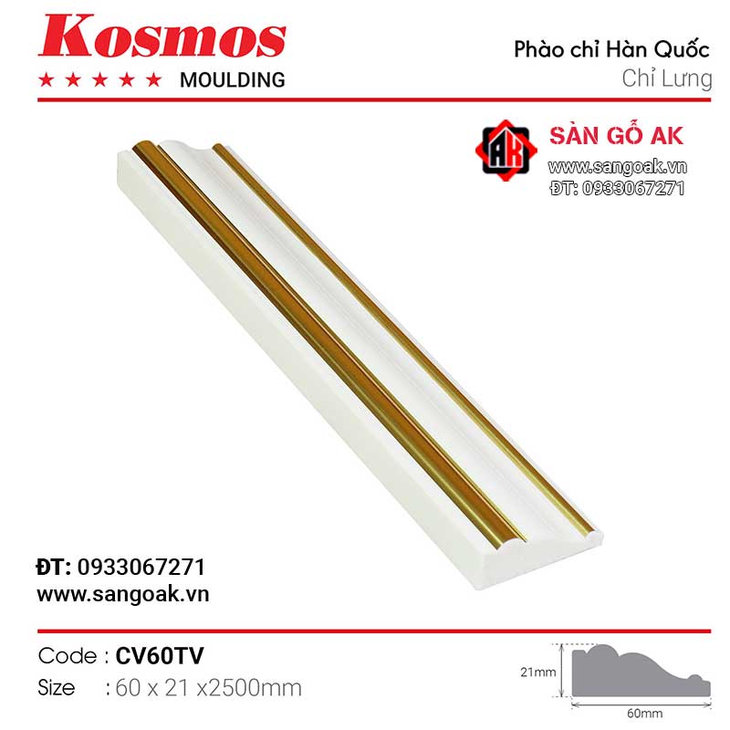 Phào chỉ lưng Kosmos CV60TV