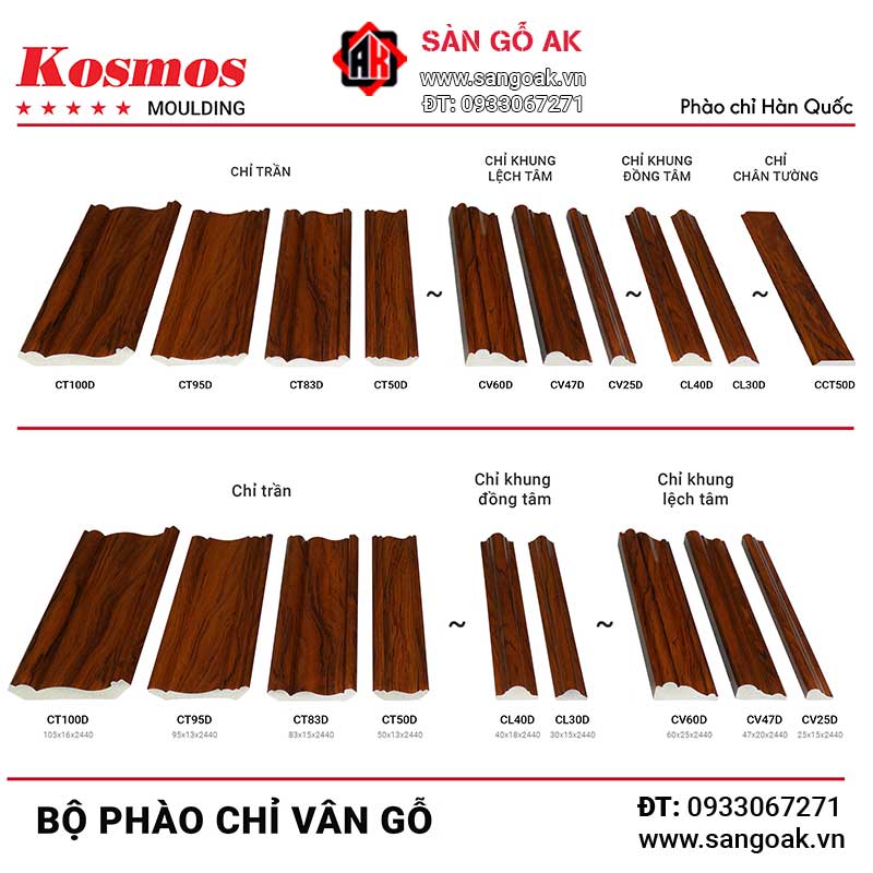 Phào chỉ trần Kosmos CT100D