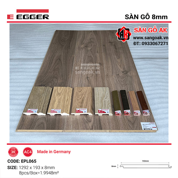 Sàn Gỗ Công Nghiệp Đức Egger 8mm EPL065
