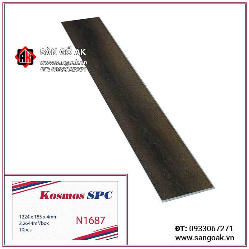 Sàn Nhựa Hèm Khóa Kosmos SPC 4mm N1687