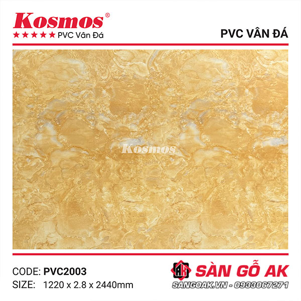 Tấm PVC vân đá Kosmos 2.8mm PVC2003