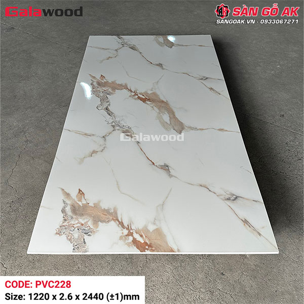 Tấm PVC vân đá Galawood 2.6mm PVC228