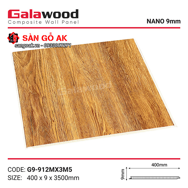 Tấm ốp Nano 9mm SPC Galawood G9-912M