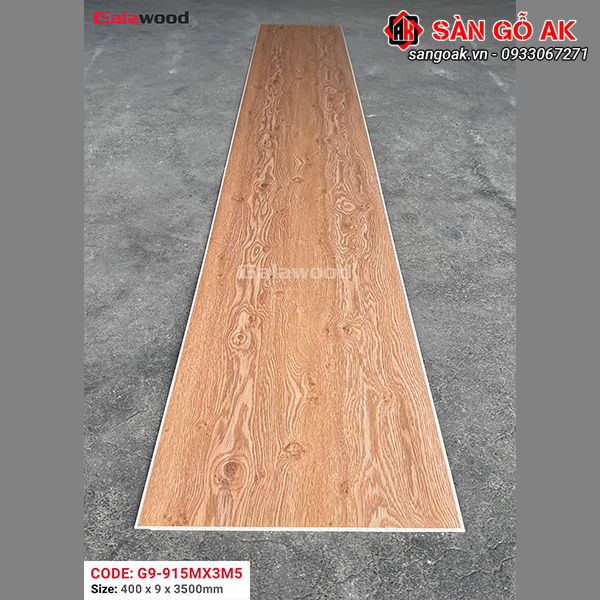Tấm ốp Nano Galawood G9-915M vân gỗ sồi vàng