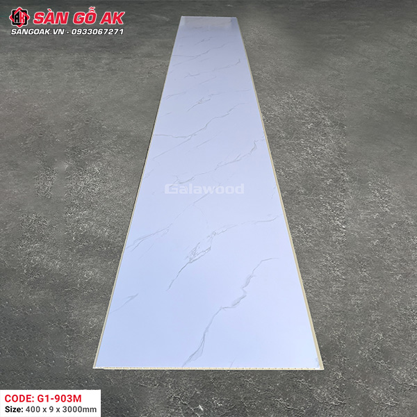 Tấm ốp Nano Galawood G1-903M vân đá mây trắng