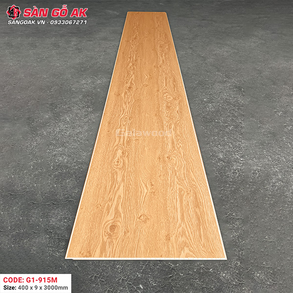 Tấm ốp Nano Galawood G1-915M vân gỗ sồi vàng