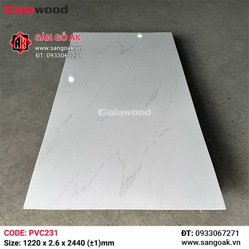 Tấm PVC vân đá Galawood 2.6mm PVC231-1