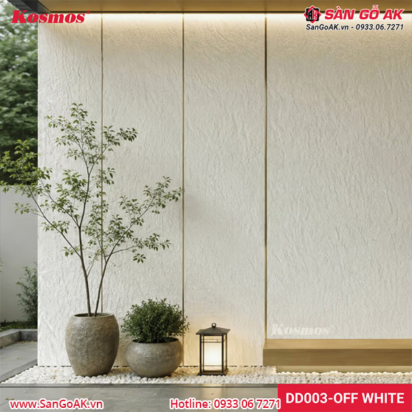 Tấm ốp đá dẻo Kosmos DD003-OFF WHITE vân đá ánh trăng trắng kem