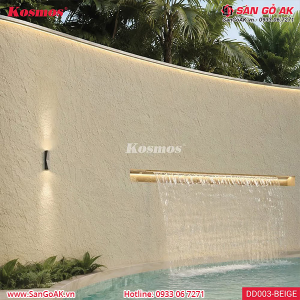 Tấm ốp đá dẻo Kosmos DD003-BEIGE vân đá ánh trăng vàng kem
