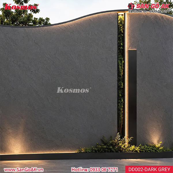 Tấm ốp đá dẻo Kosmos DD002-DARK GREY vân đá phiến xám đậm