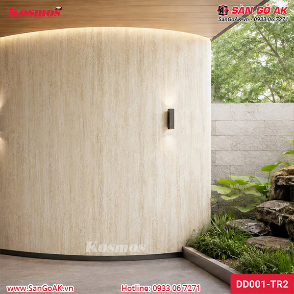 Tấm ốp đá dẻo Kosmos DD001-TR2 vân đá Travertine Romano vàng