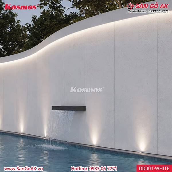Tấm ốp đá dẻo Kosmos DD001-White vân đá Travertine trắng